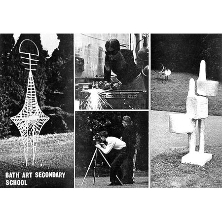 School Prospectus 1966, showing oxy-acetylene cutting, 16mm filming and sculpture from the yearly major Summer Exhibition