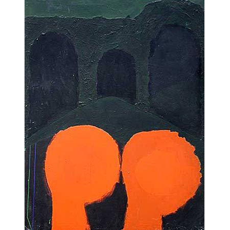 The Tunnel 1972, Acrylic on canvas, 154cm x 123cm