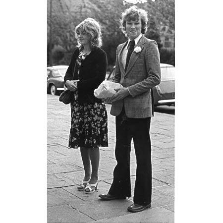 1975 Ollis and friend Royal Academy of Art student Celia Pike.