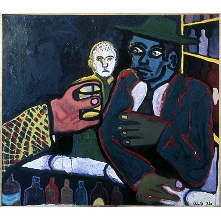 One over the eight, Paris series 1974, Oil on canvas, 122 x 142cm