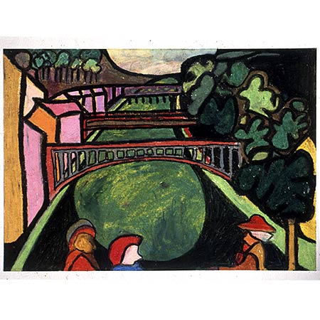
The Siene, Paris series 1974, Watercolour on paper, 30 x 46cm
