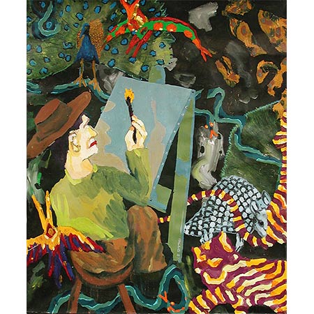 Escapism 1986, Oil on canvas, 177 x 58cm