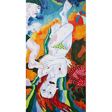 Intrusions 1986, 0il on linen, 195 x 109cm