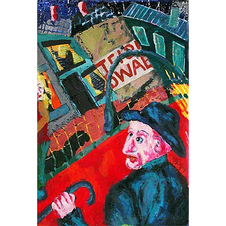 Suspicion 1986, Oil on canvas, 208 x 140cm