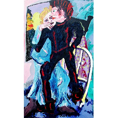 Conscience 1987, Oil on linen, 180 x 109cm