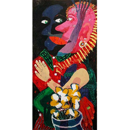Deceit July 1987, Oil on canvas, 165 x 85cm