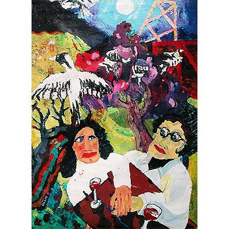 Leaving 1996, Oil on canvas, 187 x 127cm