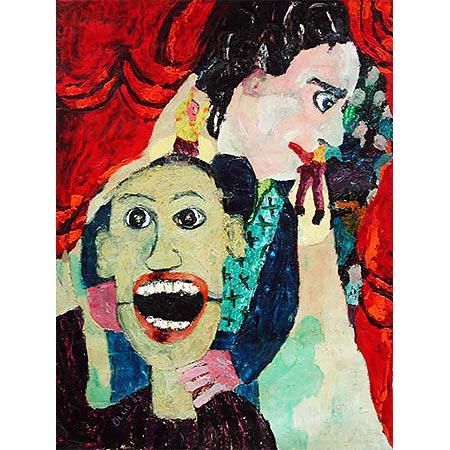 The Final Act January 1989, Oil on convas, 141 x 106cm