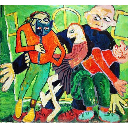 Protection 1991, Oil on canvas, 172 x 190cm