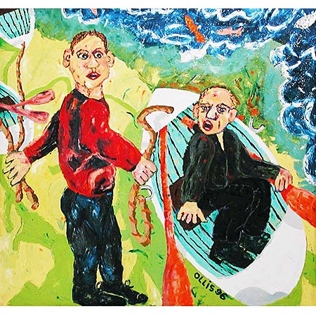 Leaving 1996, Oil on canvas, 175 x 187cm