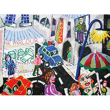 Nightlife 1995, Oil on canvas, 109 x 145cm