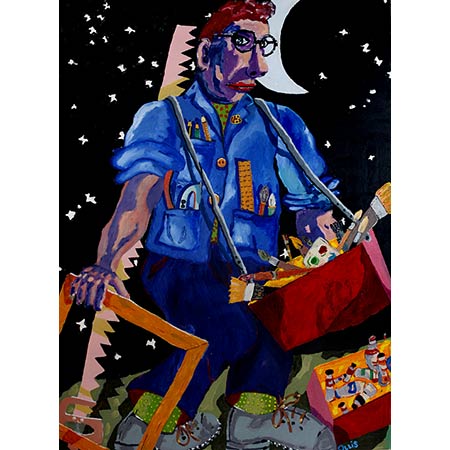 Self Portrait at the Crossroads 2010 Oil on Canvas, 168 x 122cm 