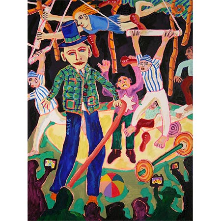 Under the Big Top 2007, Oil on canvas, 102 x 76cm