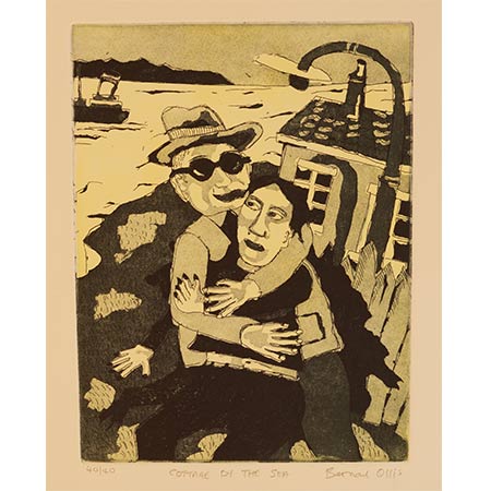 Cottage by the Sea, 30 x 25cm