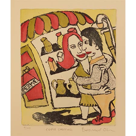 Couple Shopping, 20 x 25