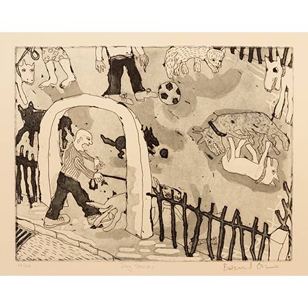 Dog Stories, etching/aquatint, 25 x 33cm
